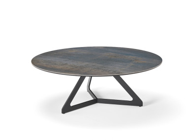 TABLE BASSE RONDE CÉRAMIQUE