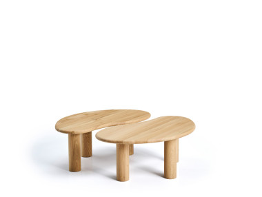 SET DE 2 TABLES BASSES CHÊNE