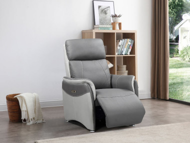 FAUTEUIL RELAXATION BICOLORE