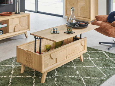 TABLE BASSE AVEC DÉCOR...