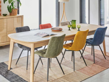 TABLE TONNEAU AVEC ALLONGES