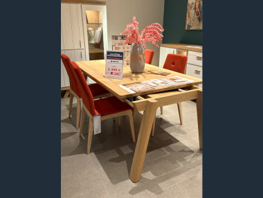 Table chêne 180 cm + allonge