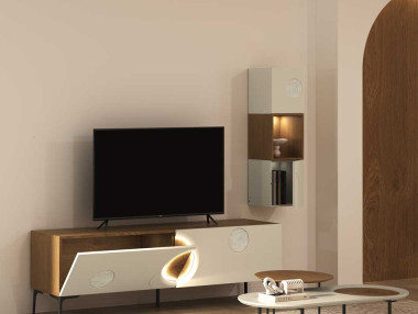 MEUBLE TV 2 ABATTANTS