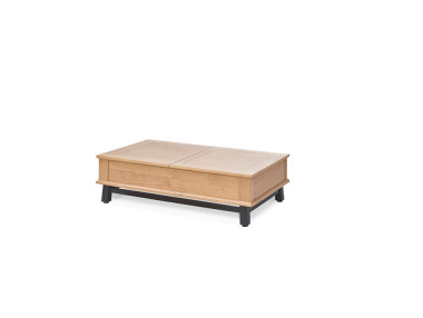 TABLE BASSE PLATEAU COULISSANT