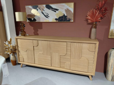 Enfilade 4 portes bois massif