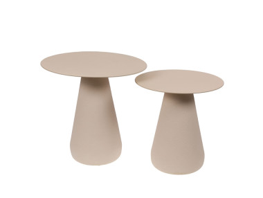 SET DE 2 BOUTS DE CANAPÉ RONDS