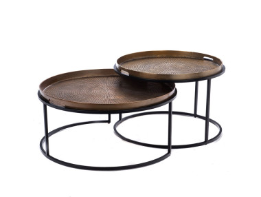 SET DE 2 TABLES BASSES...