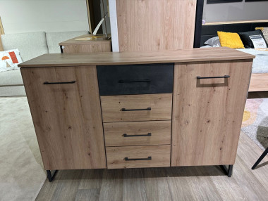 Commode 4 tiroirs + 2 portes