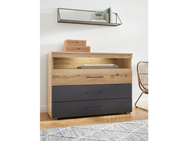 COMMODE 3 TIROIRS 1 NICHE...