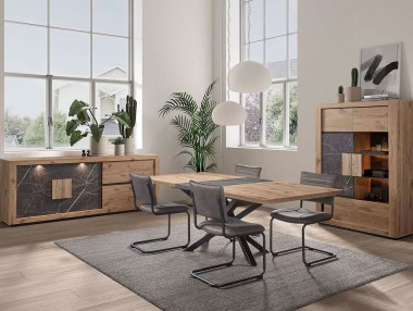 ENFILADE PORTES EFFET ARDOISE