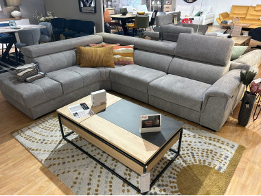 Canapé d'angle avec relax