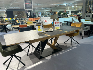 Table Tonneau avec allonge
