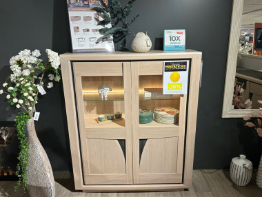 Vitrine façade courbe