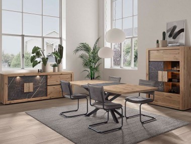 ENFILADE PORTES EFFET ARDOISE