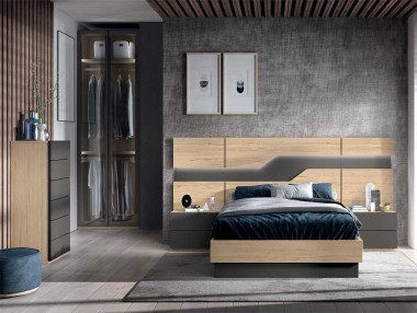 LIT AVEC TÊTE DE LIT ET...