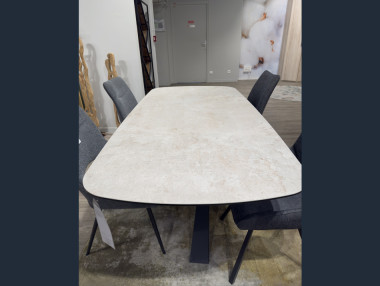 Table céramique avec allonge