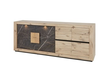 ENFILADE PORTES EFFET ARDOISE