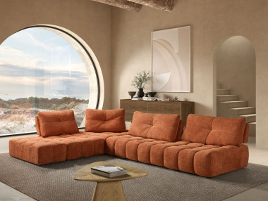 CANAPÉ D'ANGLE AVEC DOSSIER...