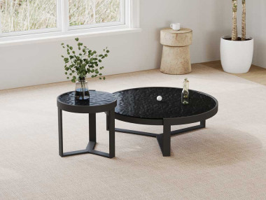 SET DE 2 TABLES BASSES...