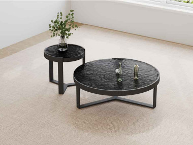 SET DE 2 TABLES BASSES...