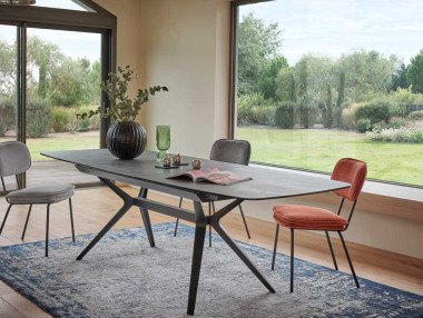 TABLE CÉRAMIQUE AVEC ALLONGE