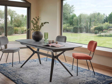 TABLE CÉRAMIQUE AVEC ALLONGE