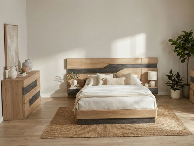 LIT AVEC TÊTE DE LIT ET...