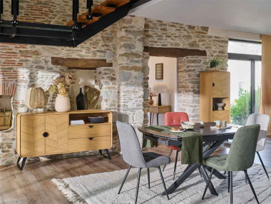 CHEVET 1 TIROIR AVEC DÉCOR...