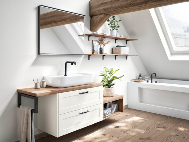 SALLE DE BAIN LAQUÉE À...