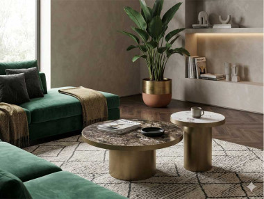 GUÉRIDON ROND CÉRAMIQUE...