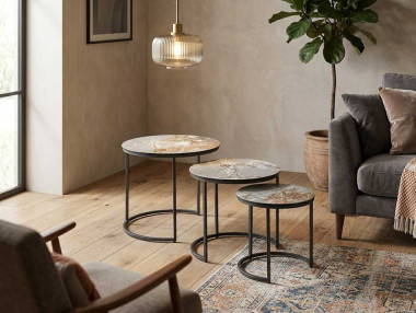 LOT 3 TABLES GIGOGNES RONDES