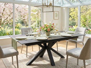 TABLE CÉRAMIQUE AVEC ALLONGES