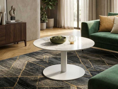 TABLE BASSE RONDE CÉRAMIQUE...