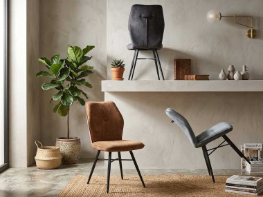 CHAISE VELOURS AVEC POIGNÉE...