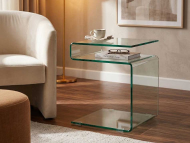 BOUT DE CANAPÉ VERRE