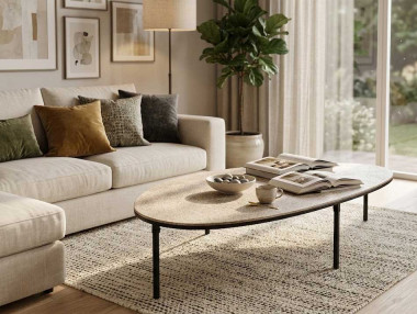 SET 2 TABLES BASSES / GALET