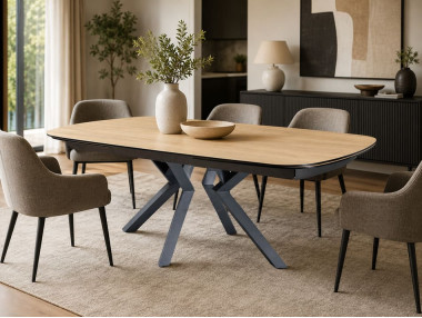 TABLE TONNEAU CERAMIQUE