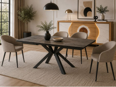 TABLE EXTENSIBLE CERAMIQUE