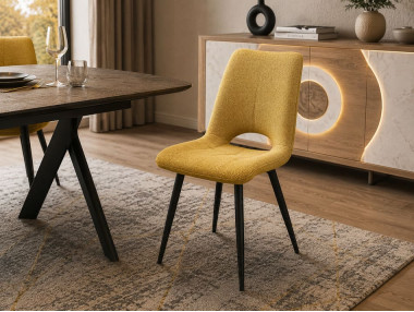 CHAISE TISSU AVEC PIETEMENT...