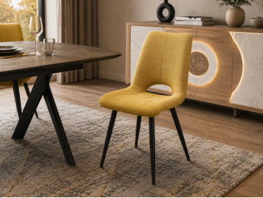 CHAISE TISSU AVEC PIETEMENT...