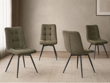 CHAISE TISSU AVEC PIETEMENT...