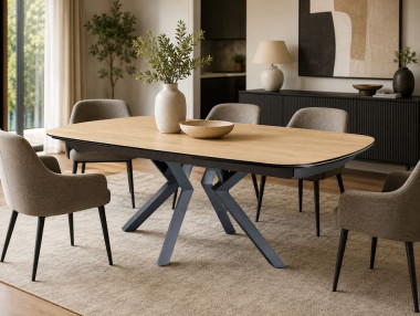 TABLE TONNEAU CERAMIQUE