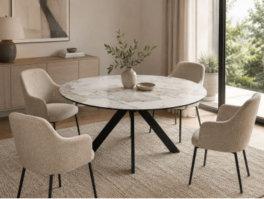 TABLE RONDE CERAMIQUE