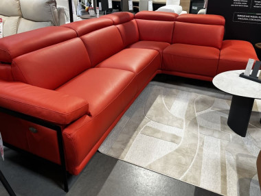 CANAPE D'ANGLE EN CUIR