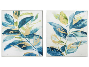QUADDRO TOILE FEUILLES...