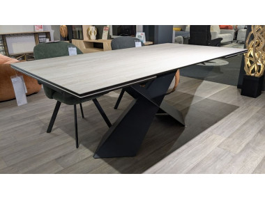 TABLE TRAVERTIN 2 ALLONGES...