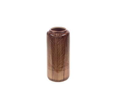 VASE FEUILLE ROUILLE 33CM