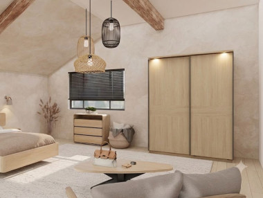 ARMOIRE PORTES COULISSANTES...
