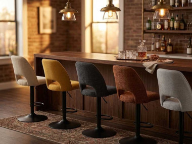 TABOURET PIVOTANT / ROXA
