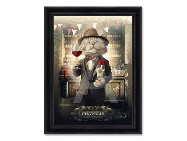 CHAT-BLIS VIN ROUGE - TABLEAU
